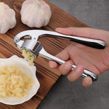 Stainless Steel Color Zinc Alloy Garlic Garlic Press Household Manual Thickening Garlic Masher Garlic Masher