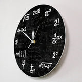 Mathematical Equation Symbols Wall Clock