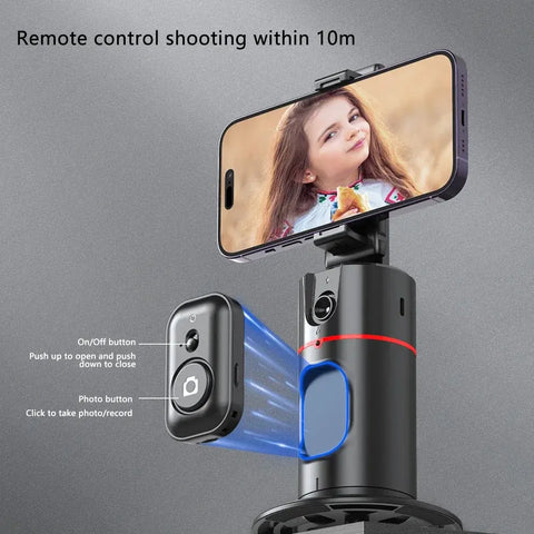 360 Auto Face Tracking Gimbal Auto Tracking Phone Holder Smart Selfie Gimbal Stabilizer with Gesture Control