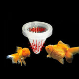 Aquarium Fish Food Feeder Sucker 6.8*6.7cm Plastic White Funnel Feeder Bloodworm Fish Aquarium Food Pet Easy To Use Funne Cup 1