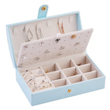 Portable PU Earrings Jewelry Box Earrings Necklace Ring Jewelry Storage Box Earrings Jewelry Box Storage Box