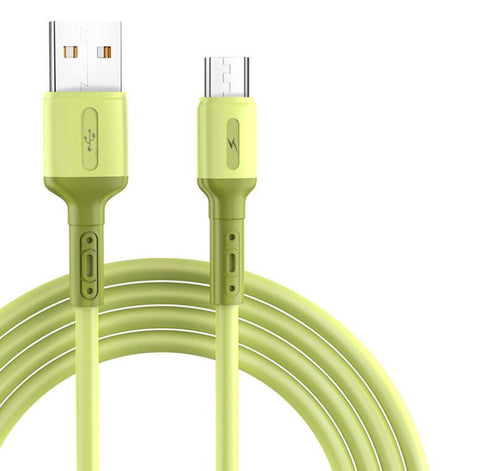 3A Liquid Silicone Micro USB Type C Cable Mobile Phone Charger Fast Charging USB Data Cord Charge