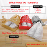 Non Woven Shoe Bag Storage Bag, Shoe Storage Drawstring Strap Mouth, Shoe Storage Bag, Dustproof Bag, Zipper Shoe Bag