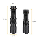 Zoomable LED UV Flashlight SK68 Violet Light 1200LM Adjustable Focus 3 Modes  Lamp Used By AA Or 14500 Battery(365nm)