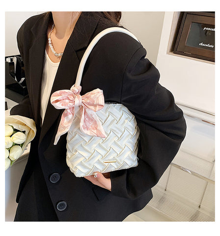 Handbag Bag New Woven Bag Fashion Shoulder Bag Trend Spring Small Bag Step Spring Women's Bag