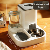 Automatic Cat Feeder Pet Bowls Dispenser Stainless Steel Bowls Cat Dog Pet Feeder Automatic