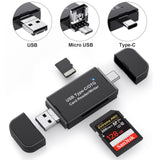 Type-C card reader USB 3.0 card reader all in one compatible with OTG card reader for mobile phones