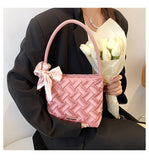 Handbag Bag New Woven Bag Fashion Shoulder Bag Trend Spring Small Bag Step Spring Women's Bag