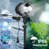 Mini Snow Projector IP65 Mobile Snow Outdoor Garden Laser Projector Light Christmas Snowflake Christmas Party