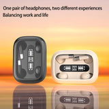 TWS Wireless Bluetooth Headphones ENC Noise Canceling with Mic Earphones Invisible Sleeping Earbuds Sports Waterproof Headset ﻿