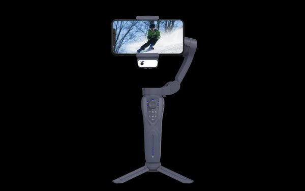 F12 mobile phone 3-axis anti shake stabilizer Tiktok live broadcast camera PTZ AI intelligent tracking face recognition