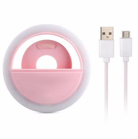 USB charge LED Selfie Ring Light for Iphone Supplementary Lighting Night Darkness Selfie Enhancing for phone Fill Light