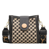 Checkerboard Women's Bag Fashion Small Square Bag Simple Bag New Texture Stitching Bag Messenger Bag