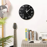 Mathematical Equation Symbols Wall Clock