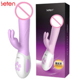 Leten USB Charge 2 Motor G Spot Clitoris Anal Dildo Rabbit Swing Vibrator Sex Toys