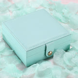 Single-Layer PU Simple Jewelry Storage Box Creative Portable Jewelry Box Earrings Ring Small Jewelry Box