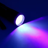 Mini 9LED UV Flashlight Ultraviolet Ultra Violet Invisible Ink Marker Detection Torch Light 3AAA UV Lamp