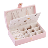 Portable PU Earrings Jewelry Box Earrings Necklace Ring Jewelry Storage Box Earrings Jewelry Box Storage Box