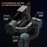 F8 mobile phone camera stabilizer handheld three-axis anti shake platform Tiktok live broadcast tripod short video camera stabilizer