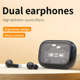 TWS Wireless Bluetooth Headphones ENC Noise Canceling with Mic Earphones Invisible Sleeping Earbuds Sports Waterproof Headset ﻿