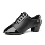 Men's Professional Dancing Shoe Indoor Modern Tango Ballroom Latin Black White Man Dance Shoes