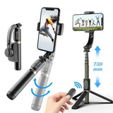 Q08 Gimbal Stabilizer Mobile Phone Video Stabilizer Bluetooth Selfie Stick Tripod for Smartphone Live Vertical Shooting Bracket