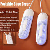 Portable Shoe Dryers Freshener Device Dryer 110V/ 220V Timing Shoes Footwear Electric Heater Socks Ultraviolet Dehumidifier