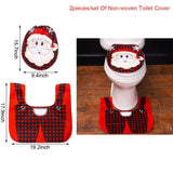 Santa Claus Snowman Reindeer Christmas Toilet Cover Merry Christmas Decor